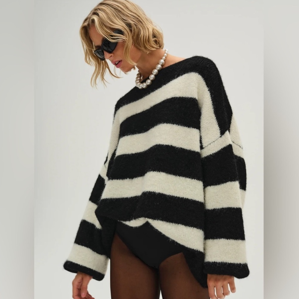 For Love & Lemons Meggy Oversized Sweater, XS